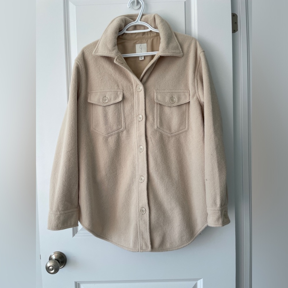 Joie fleece beige shacket